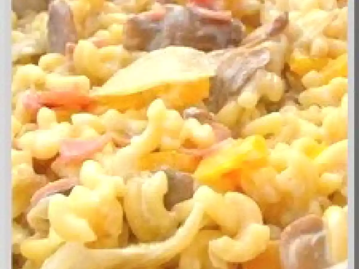 Gratin de coquillettes cuites au lait entier