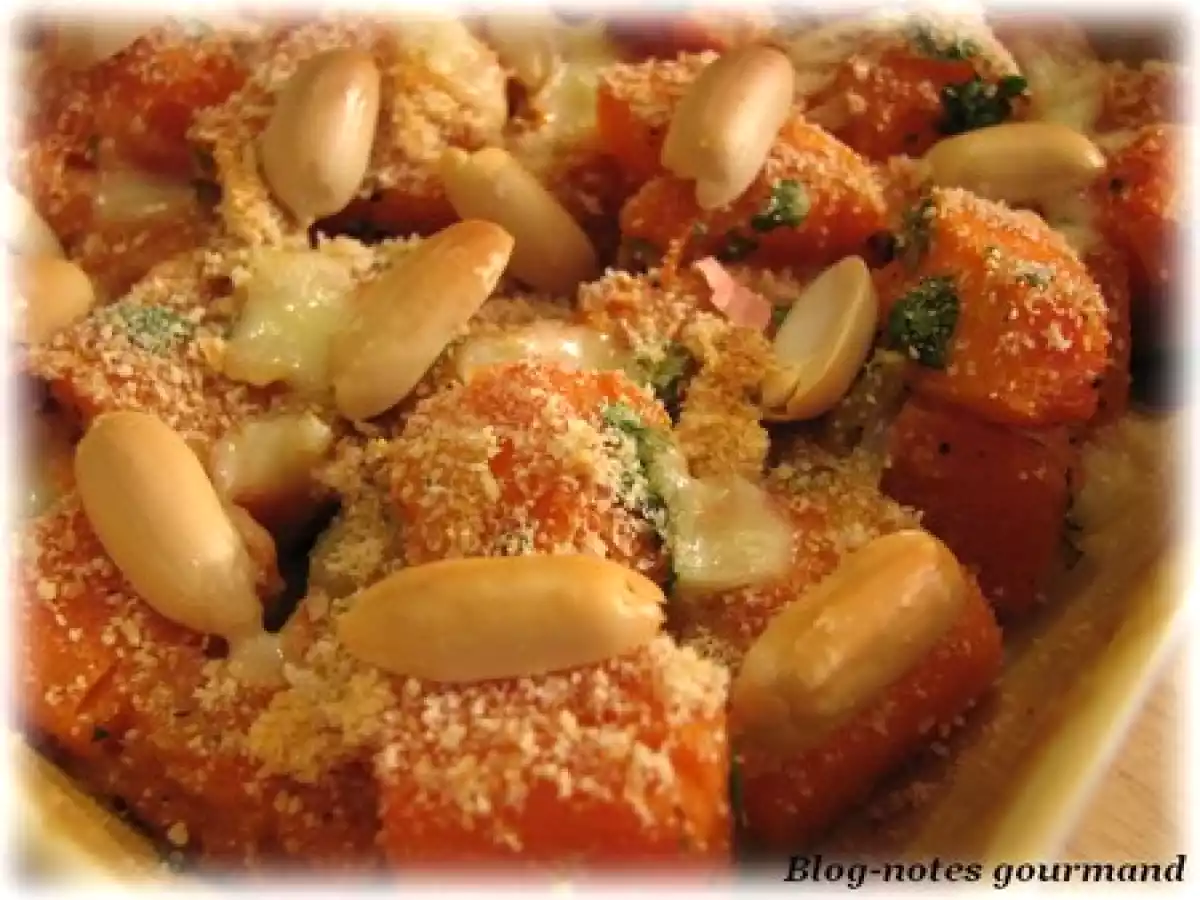 Gratin de courge aux... cacahuètes !