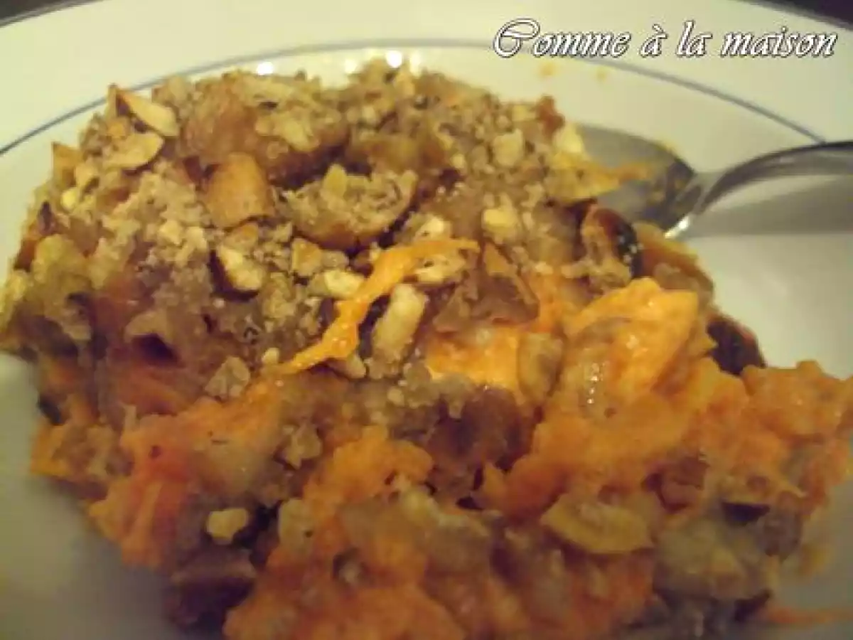 Gratin de courge aux Marrons