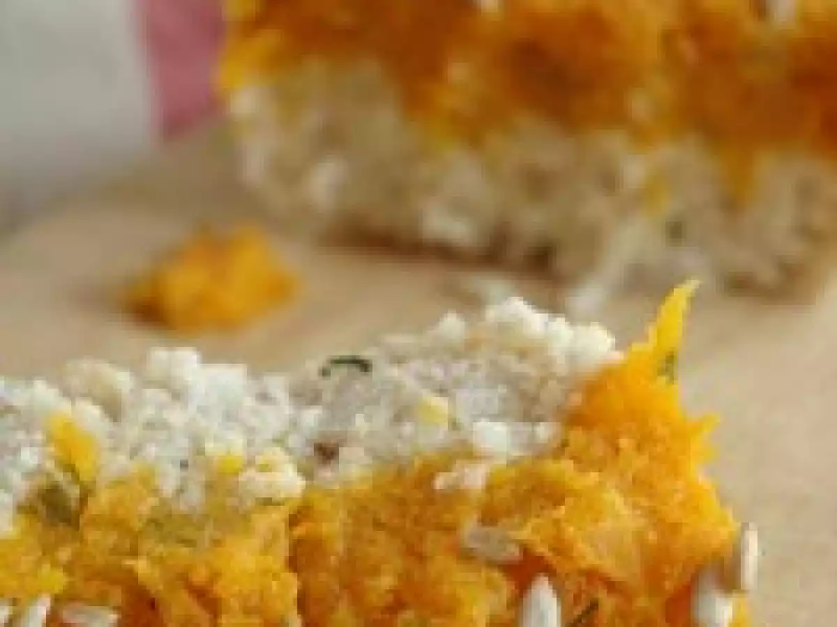 Gratin de courge butternut au millet et aux graines de tournesol, sans blé, sans lait