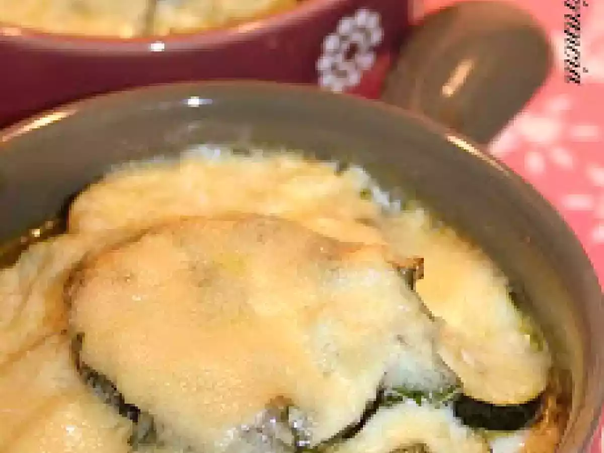 Gratin de courgettes à la crème de riz et au parmesan