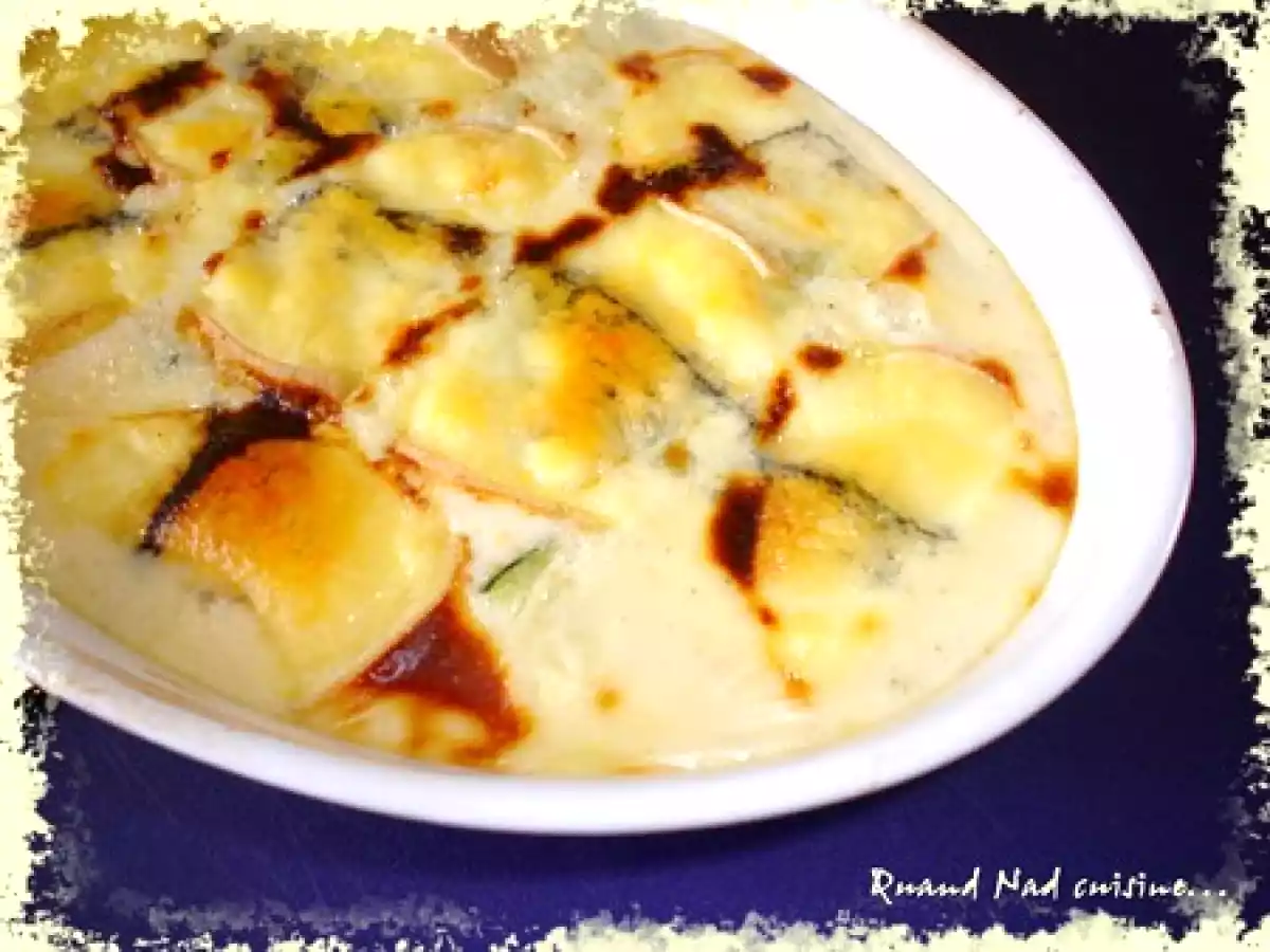 Gratin de courgettes au morbier