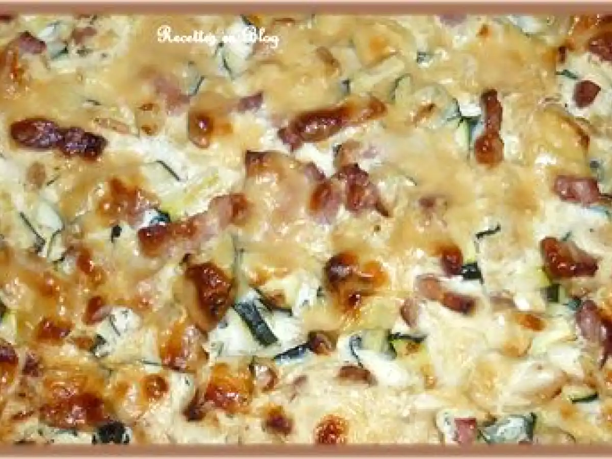 GRATIN DE COURGETTES AUX LARDONS - photo 2