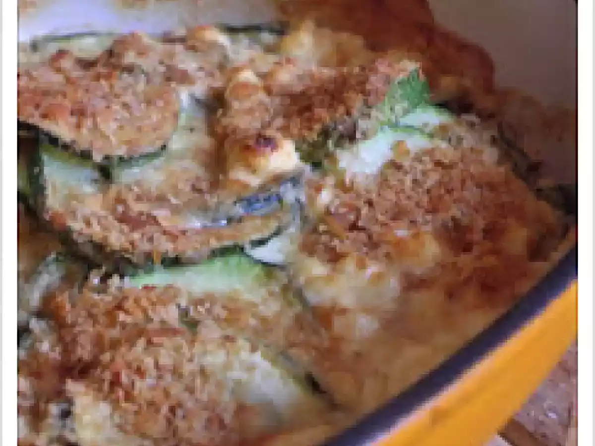 Gratin de courgettes, light mais goûteux!
