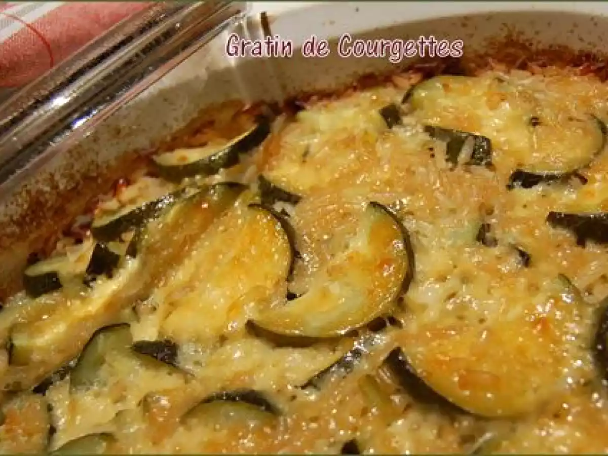 Gratin de courgettes, sans gluten