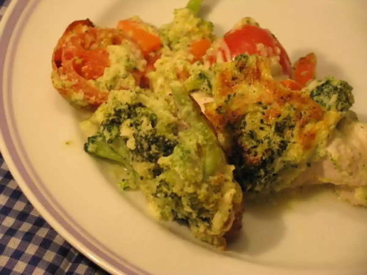 Gratin de dinde aux p'tits légumes...