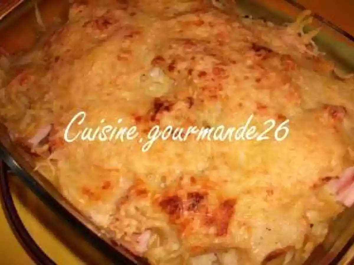 Gratin de farfalles aux blancs de dinde