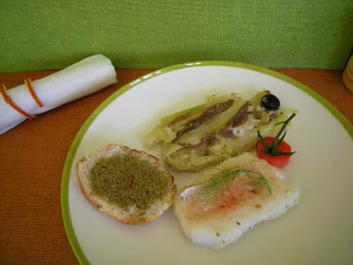 Gratin de fenouil aux olives noires, anchois et pistounade - photo 2