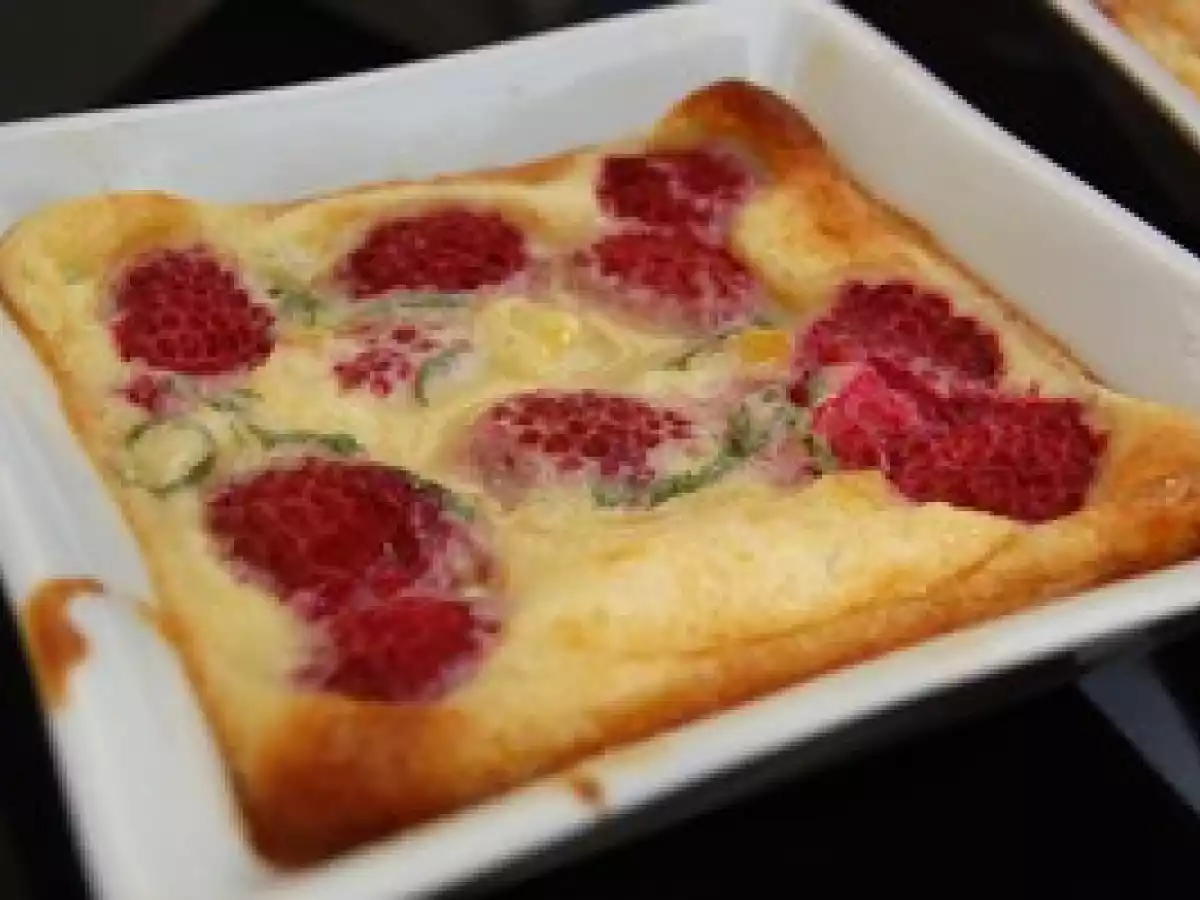 Gratin de fruits minute aux framboises, à la menthe & au citron confit - photo 2