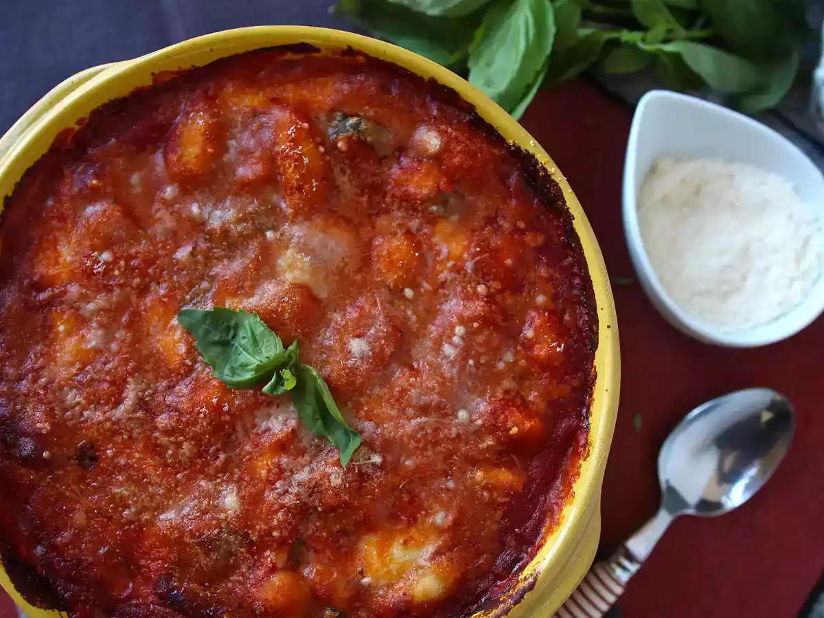 Gratin de gnocchi tomate mozzarella rapide et réconfortant - gnocchi alla sorrentina au four - photo 5