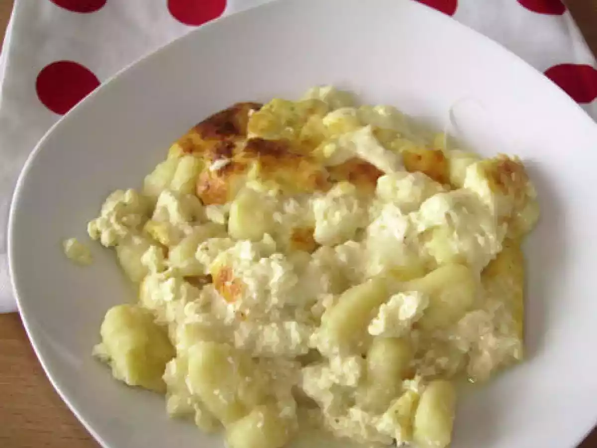 Gratin de gnocchis aux fromages