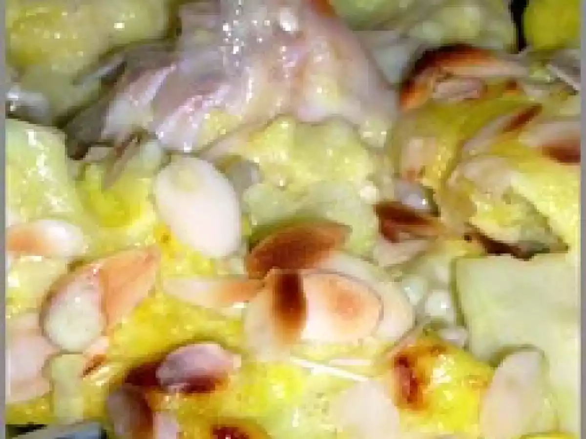 Gratin de haddock et de chou-fleur au curcuma