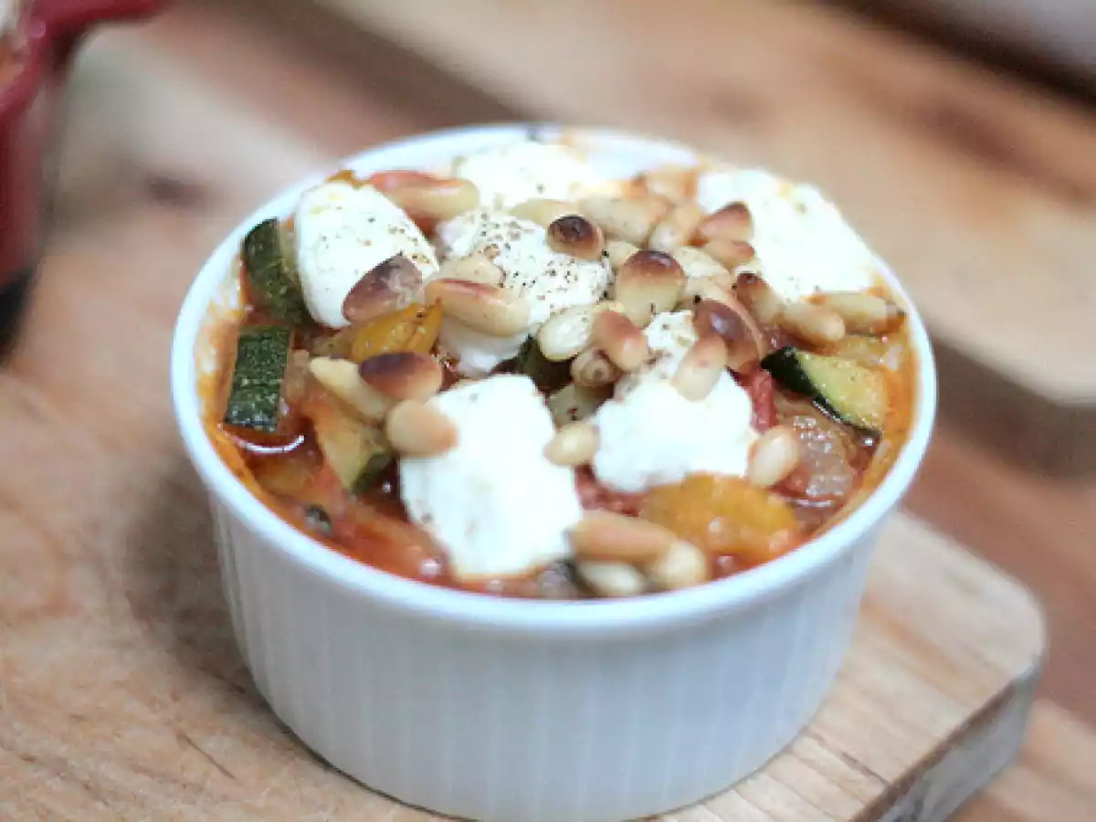 Gratin de légumes ensoleillés au chorizo, chèvre & pignons de pin - photo 4