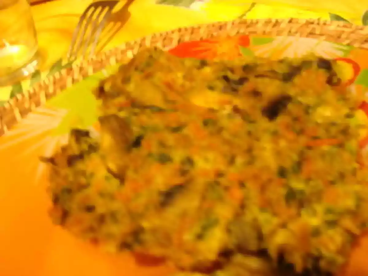 Gratin de légumes et de champignons