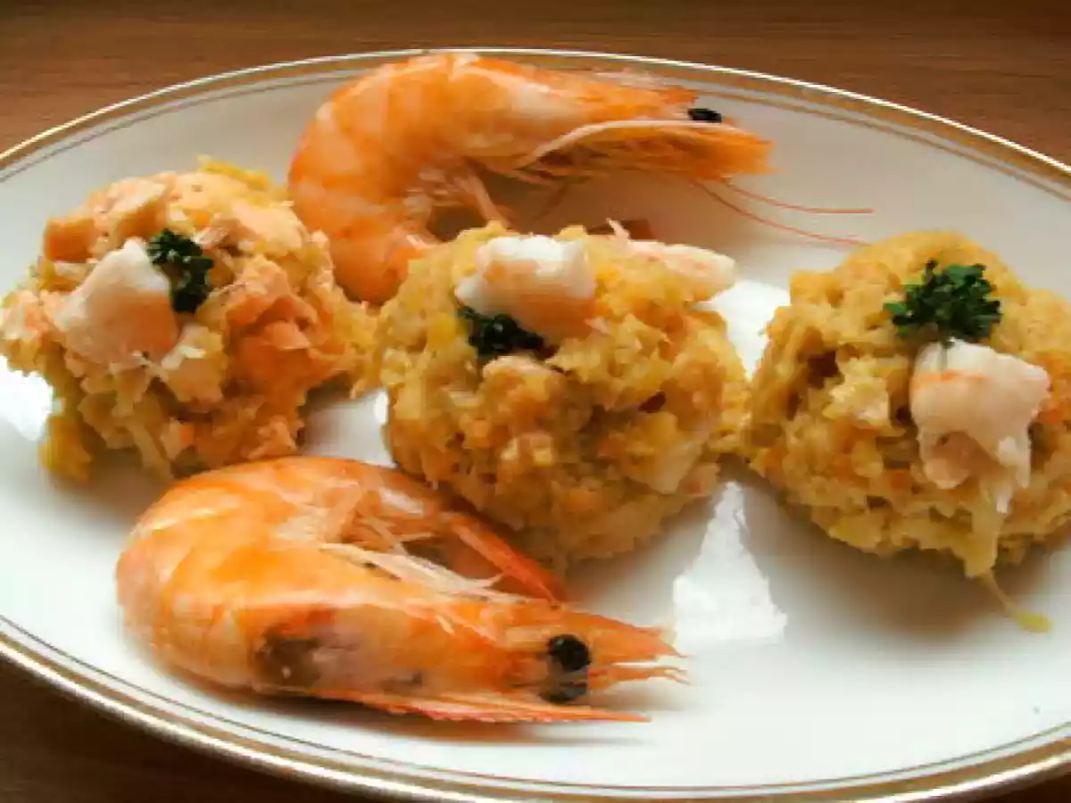 Gratin de lentilles corail aux deux poissons