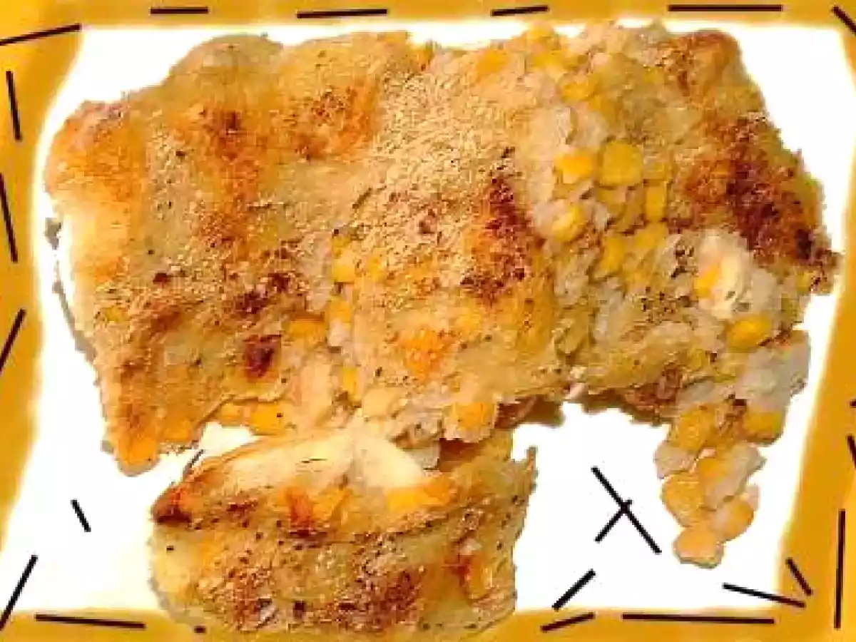 Gratin de maïs et uf à la béchamel légère (recette végétarienne