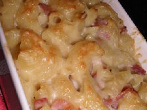 Gratin De Pates Au Bacon Recette Ptitchef