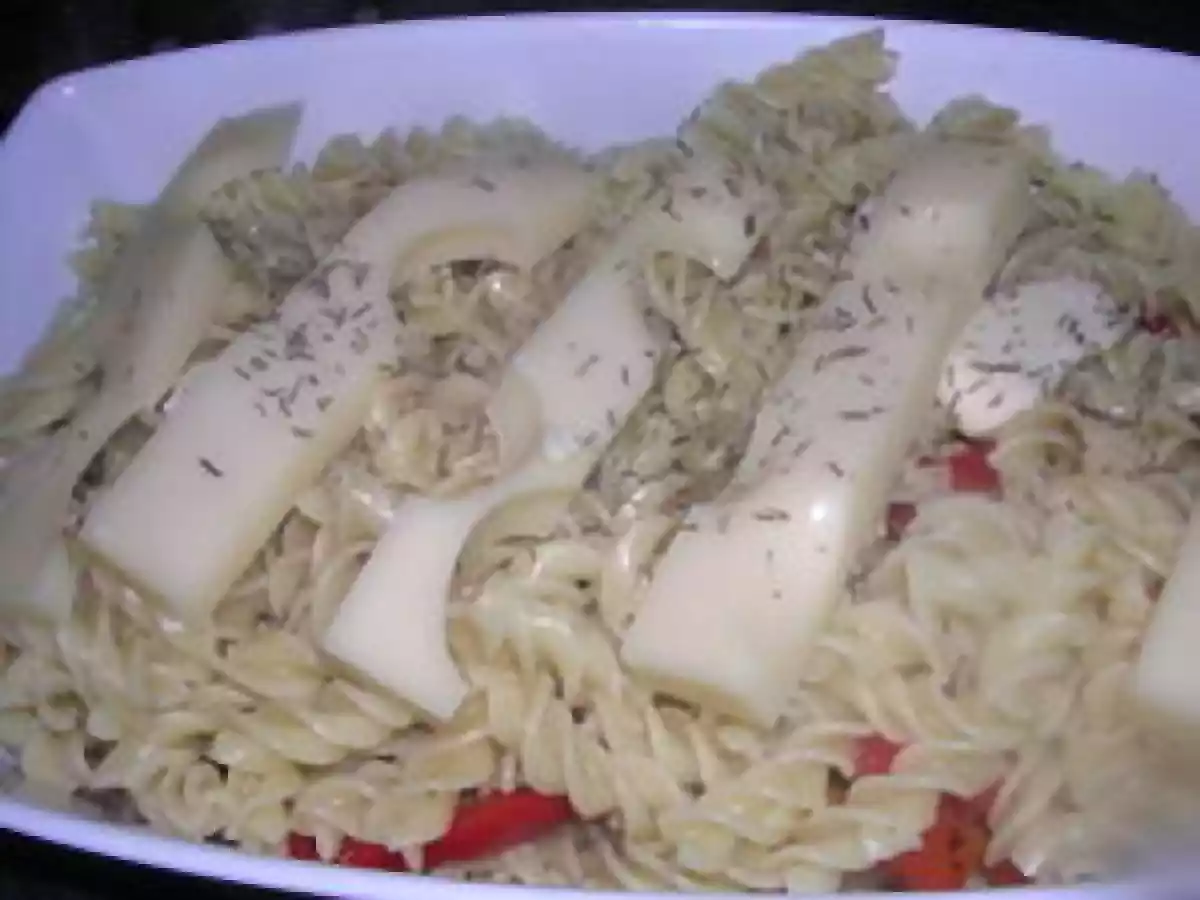 GRATIN DE PATES AU POIVRON - photo 2