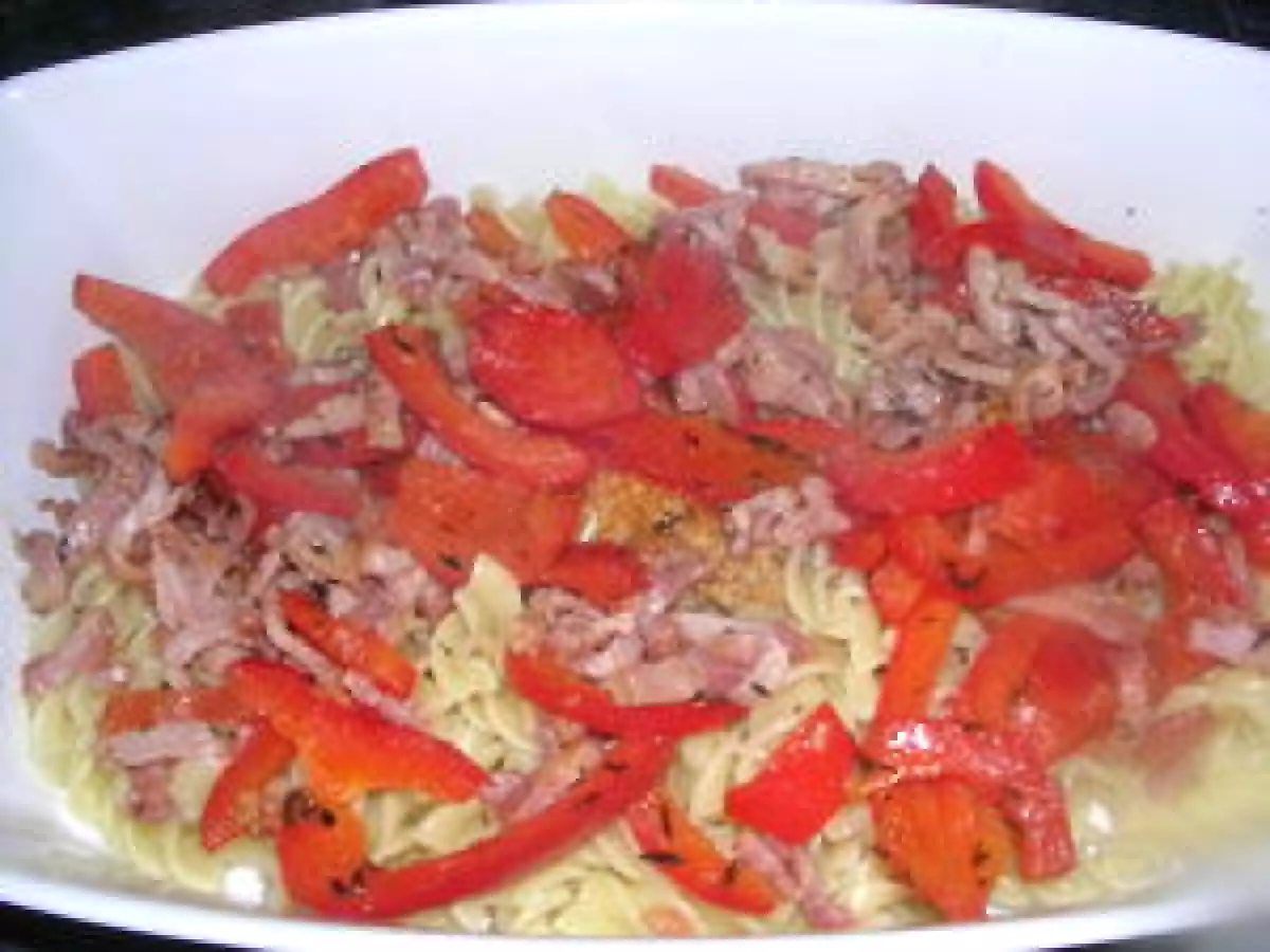 GRATIN DE PATES AU POIVRON - photo 3