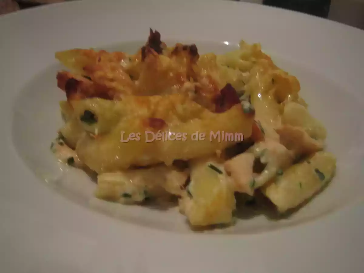 Gratin de pâtes au saumon et au mascarpone - photo 2