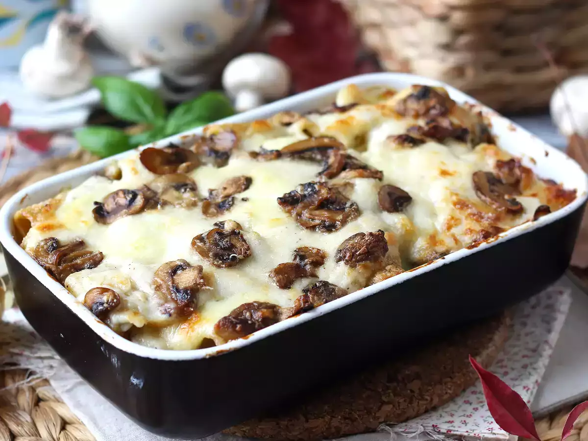 Gratin de pâtes aux champignons : la recette crémeuse parfaite pour l'automne