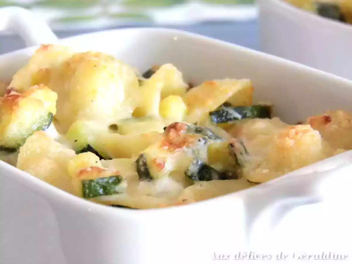 Gratin de pâtes et courgettes au chèvre frais - photo 2