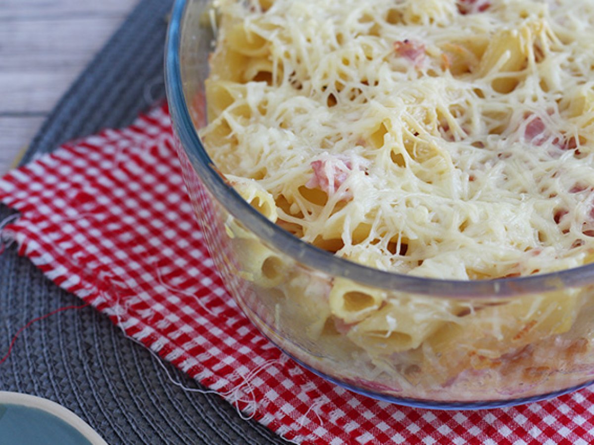 Gratin de pâtes jambon fromage - photo 2