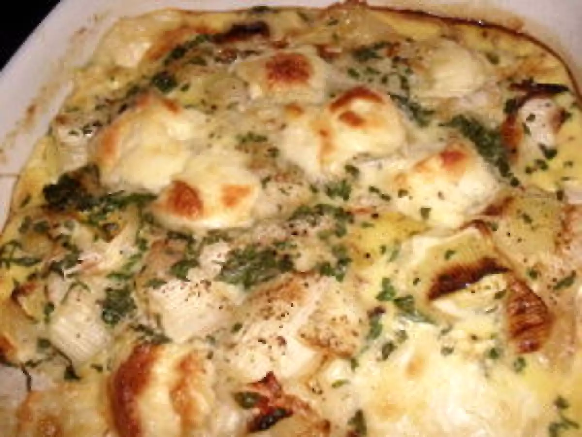 GRATIN DE POIREAU AU ST FELICIEN - photo 2