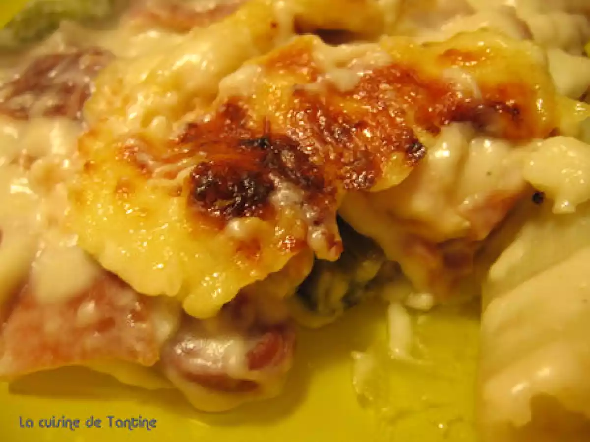 Gratin de poireaux à l'auvergnate