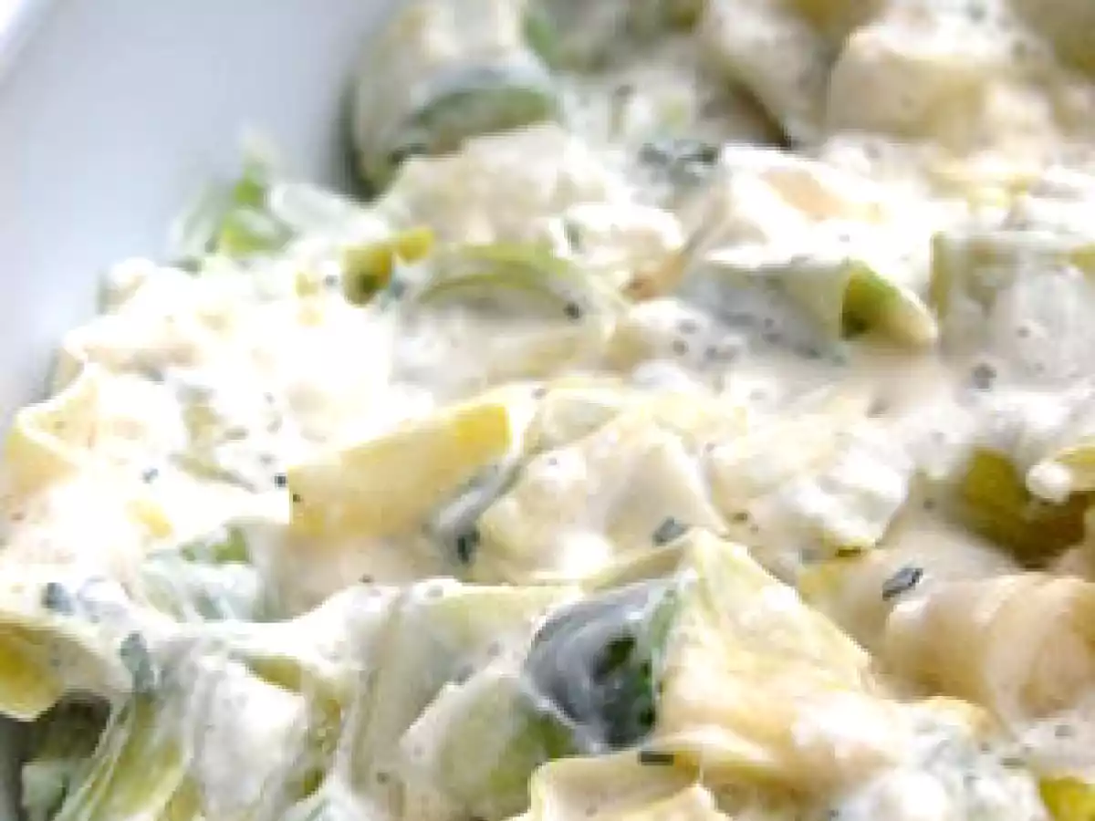 Gratin de poireaux au chèvre frais