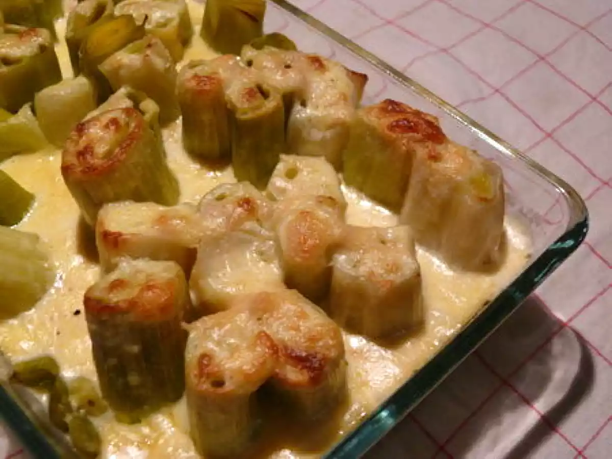 Gratin de poireaux au Maroilles.... - photo 2