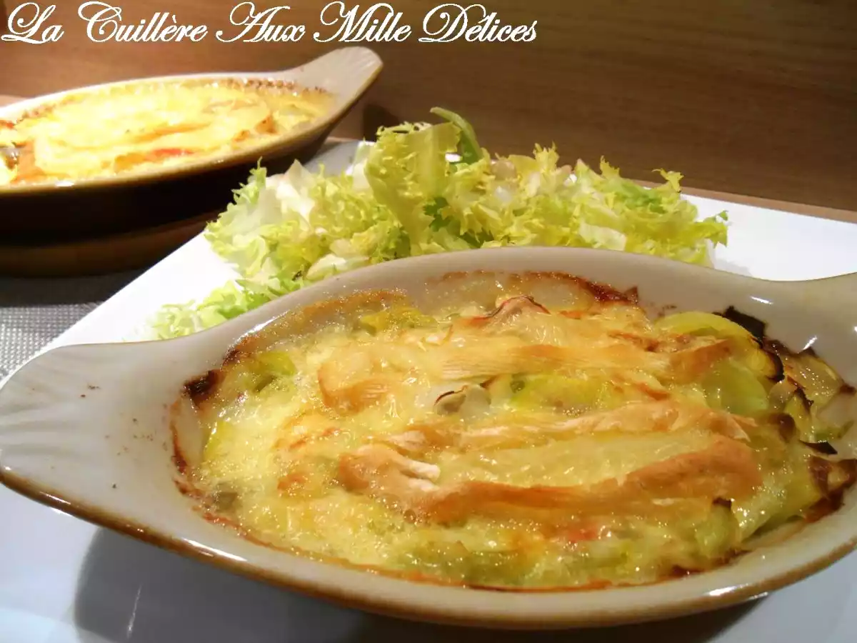 Gratin de poireaux au reblochon - photo 2