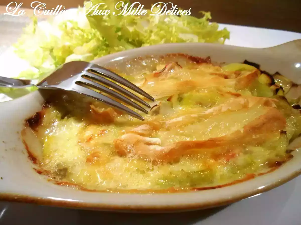 Gratin de poireaux au reblochon - photo 3