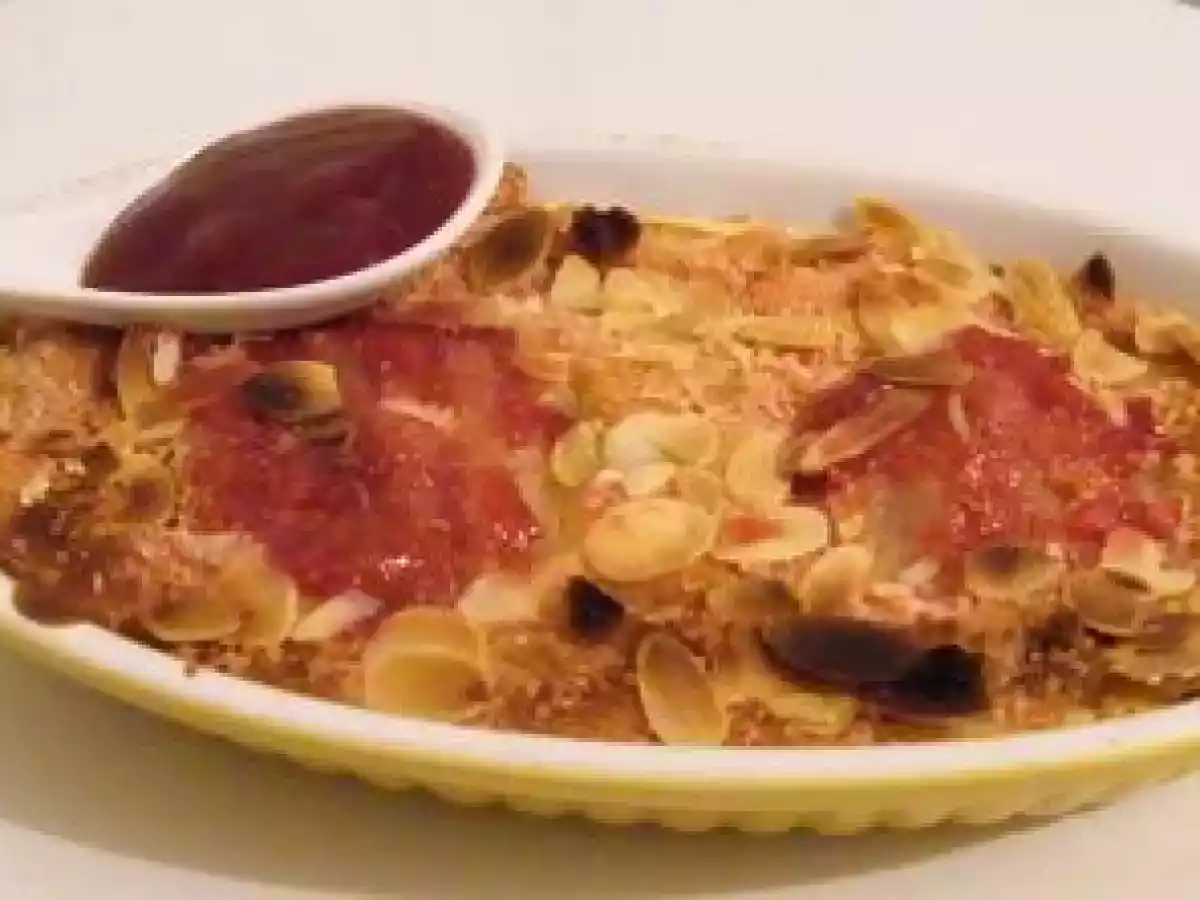 Gratin de poires au coulis de framboises - photo 2