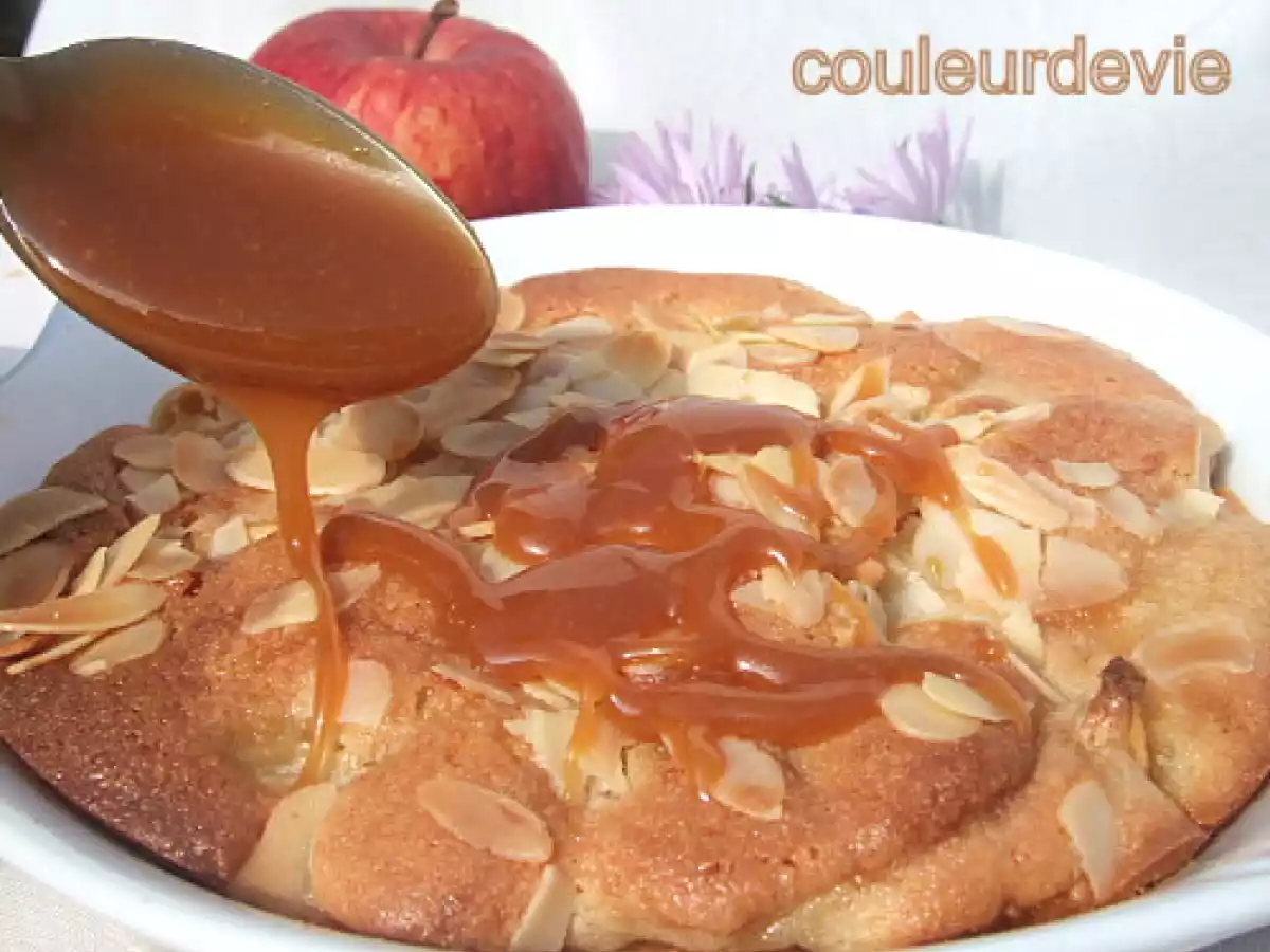 Gratin de poires aux amandes et son caramel à la fleur de sel - photo 2