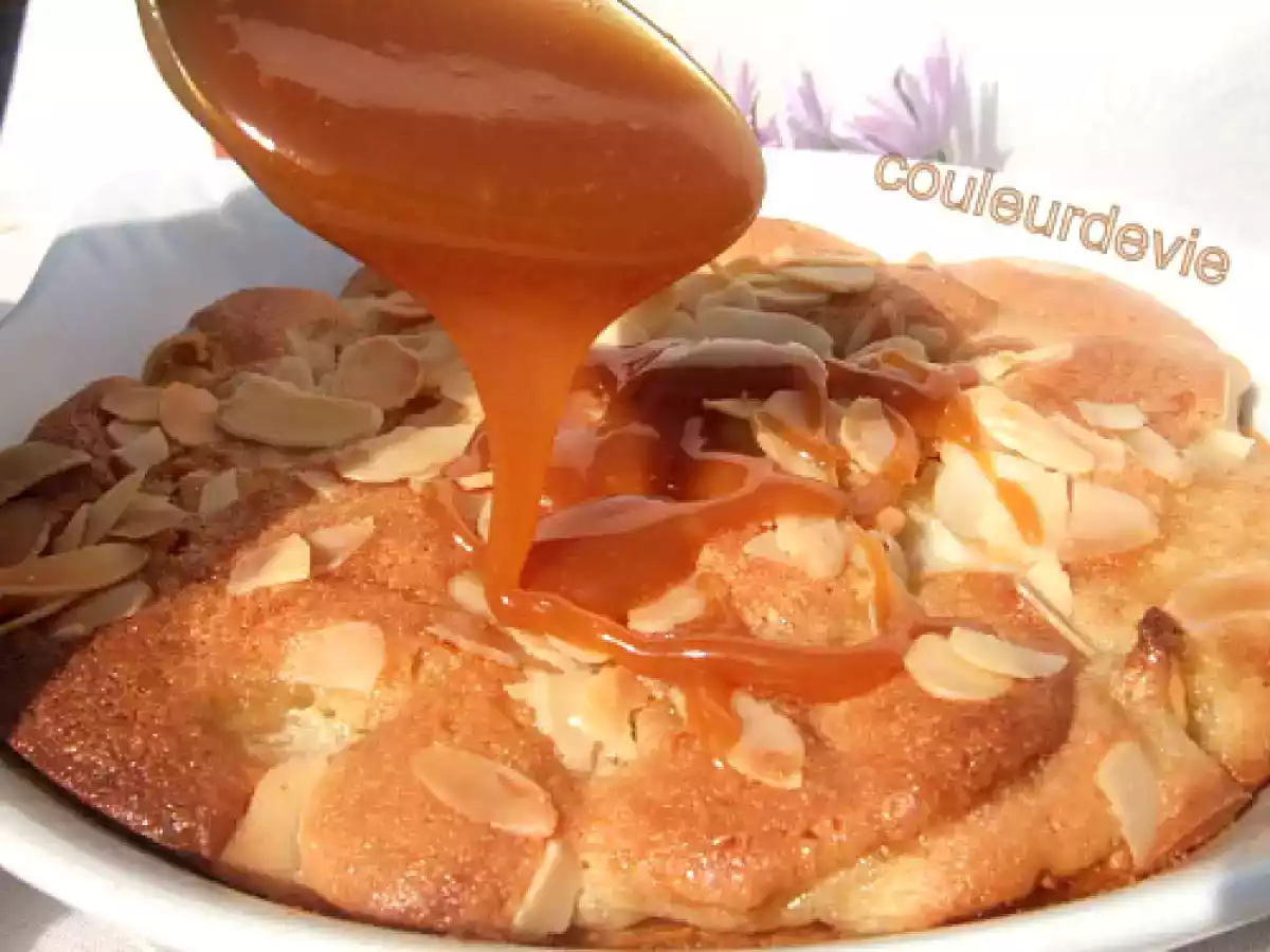 Gratin de poires aux amandes et son caramel à la fleur de sel - photo 3