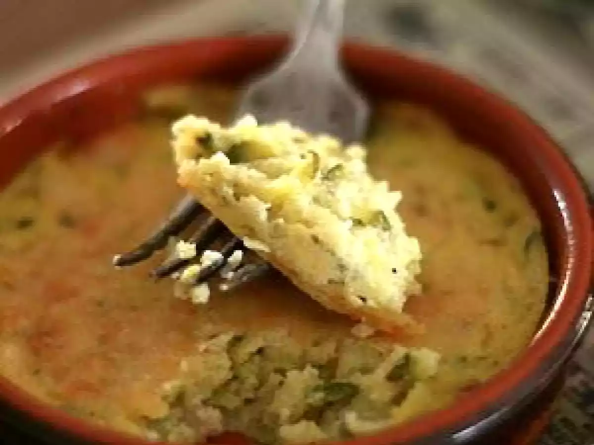 Gratin de polenta à la courgette sans gluten