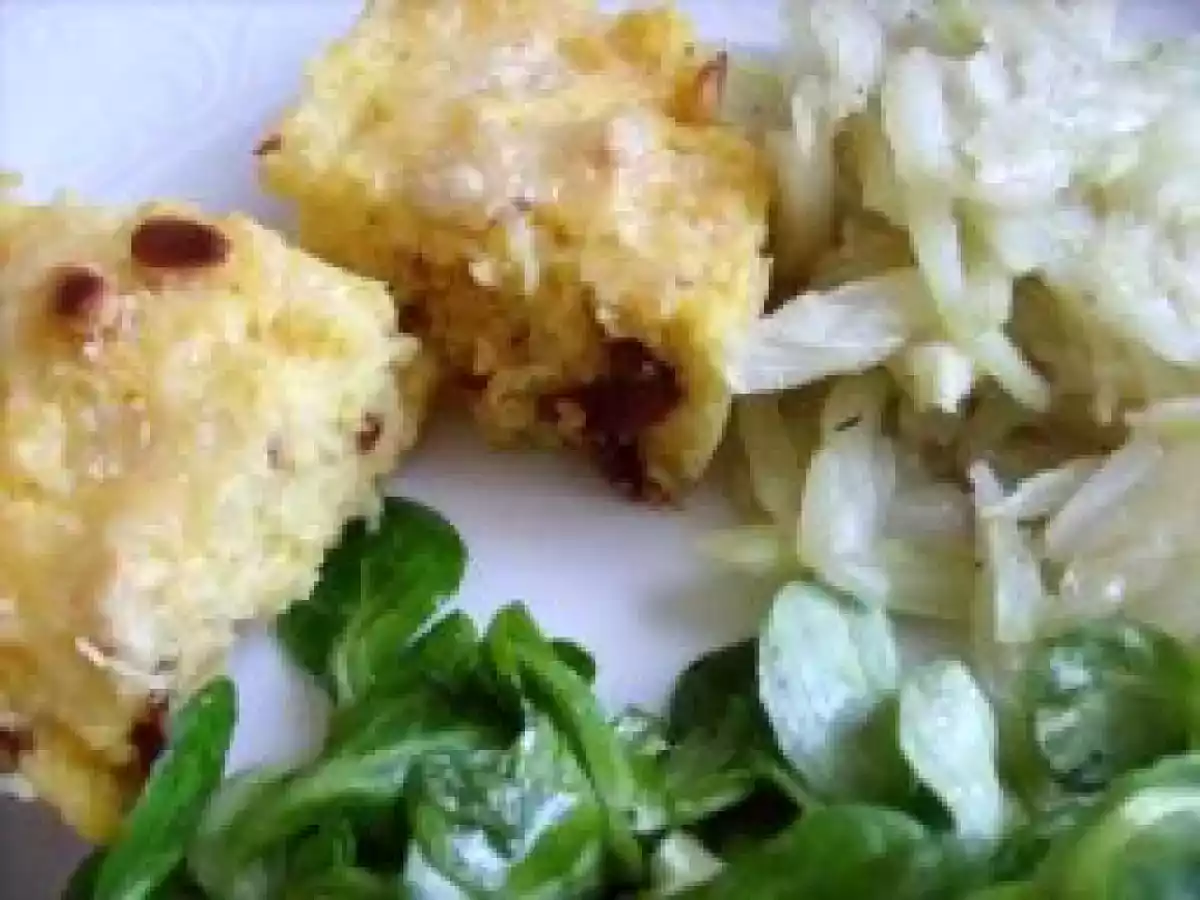 Gratin de Polenta aux Tomates Sèchées