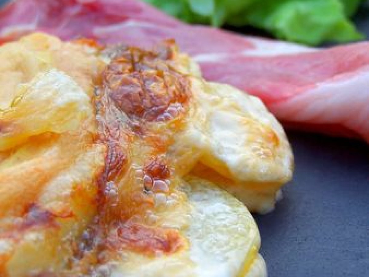 Recette gratin pommes de terre, reblochon & jambon