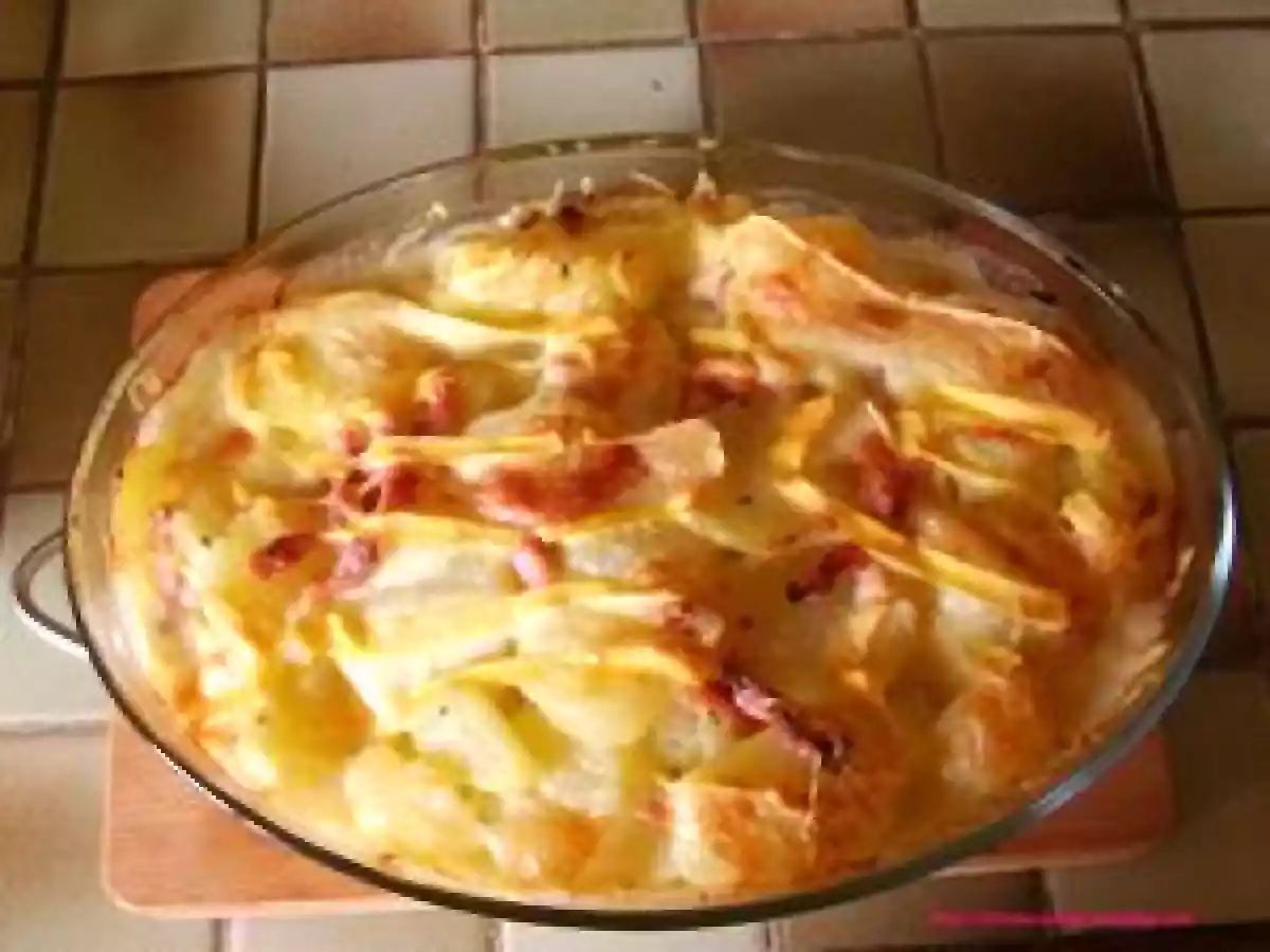 Gratin de pomme de terre reblochon lardons
