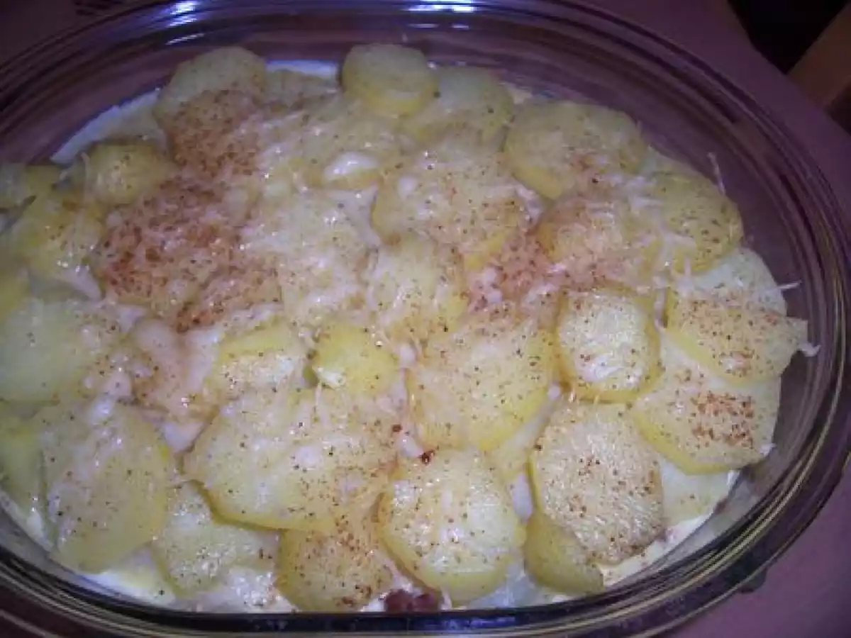 Gratin de pommes de terre à l'aubergine et au jambon - photo 2