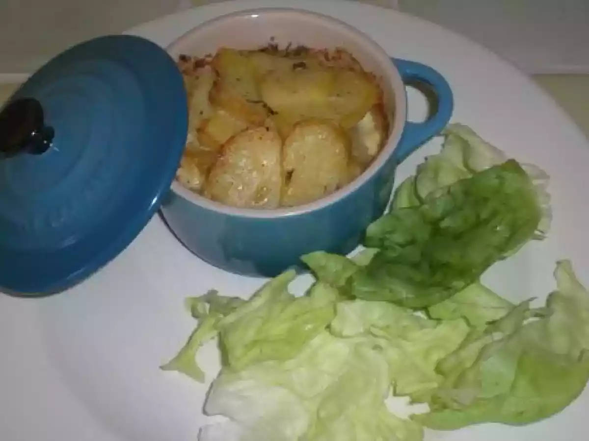 GRATIN DE POMMES DE TERRE A LA FLEUR DE THYM
