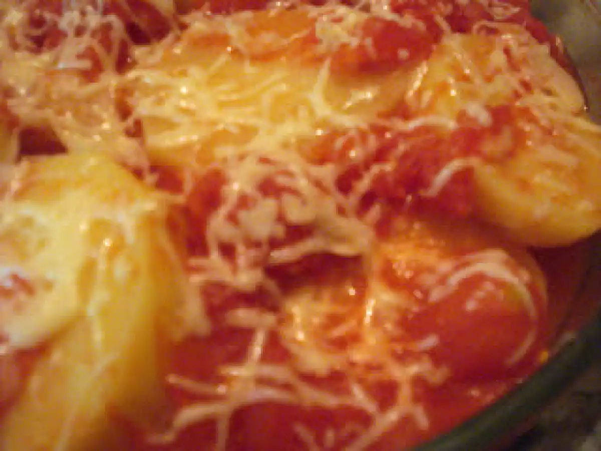 Gratin de pommes de terre à la tomate au micro-ondes - photo 2