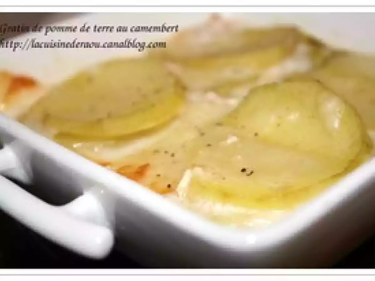 Gratin de pommes de terre au camembert