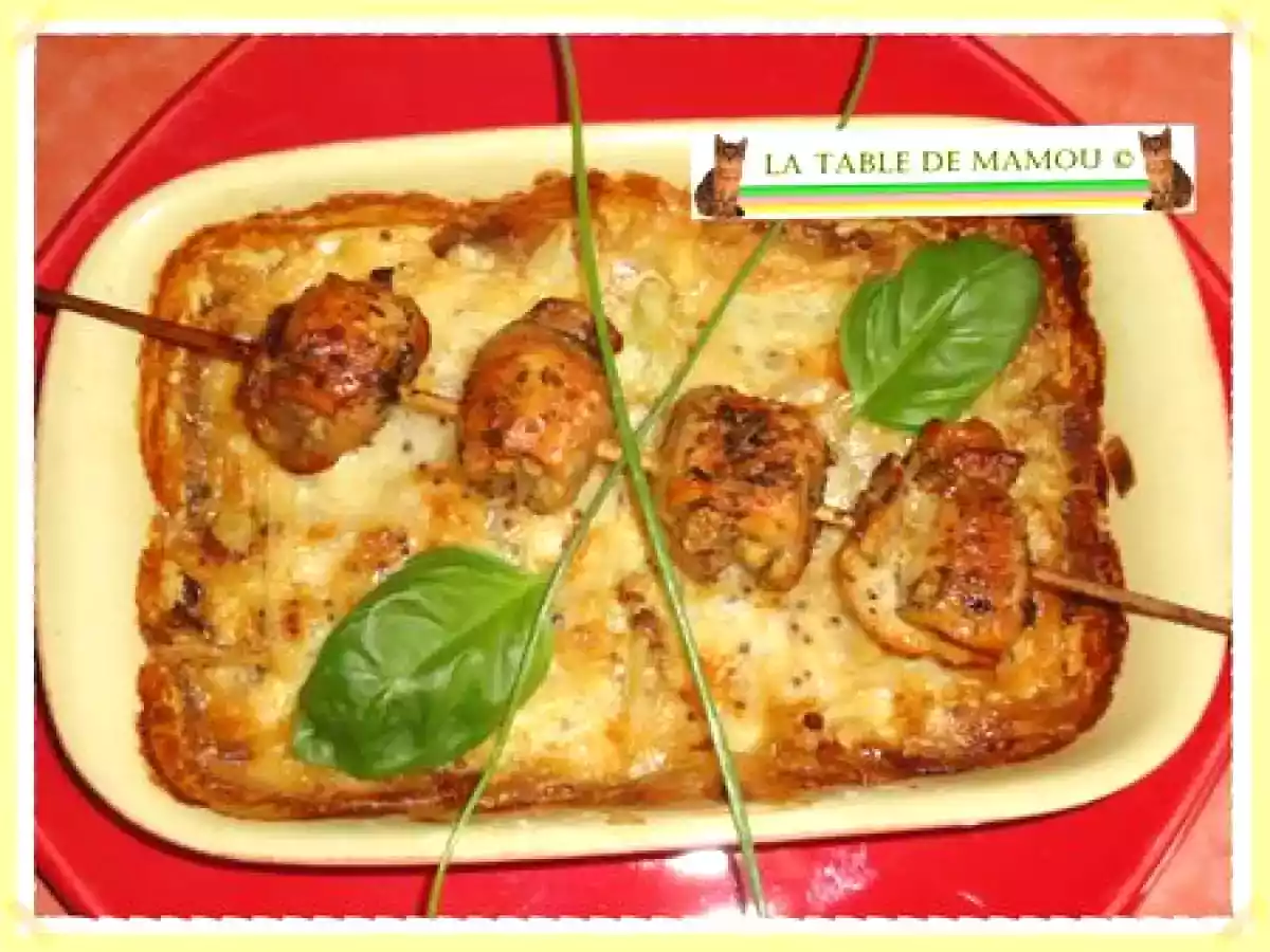 Gratin de pommes de terre et chou fleur à la raclette à la moutarde