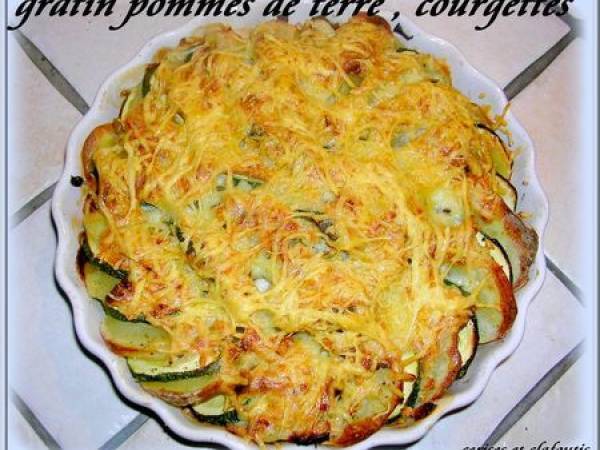 GRATIN DE POMMES DE TERRE ET COURGETTES