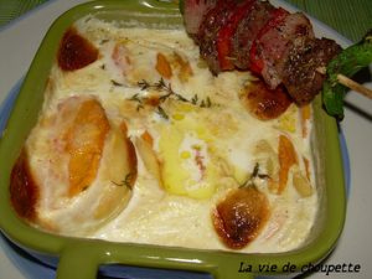 Recette Gratin Pomme De Terre Et Patate Douce Recette de gratin pommes de terre et patates douces
