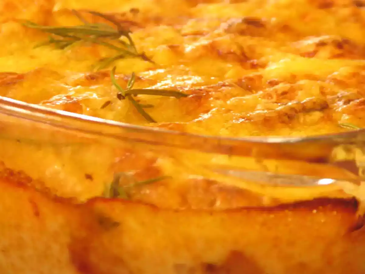Gratin de pommes de terre et patisson