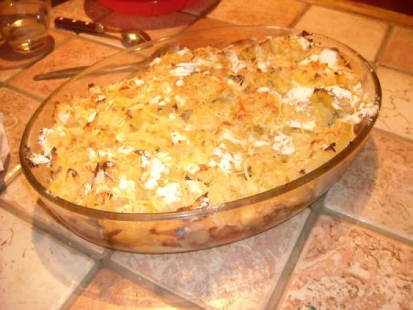 Gratin de pommes de terre et poulet