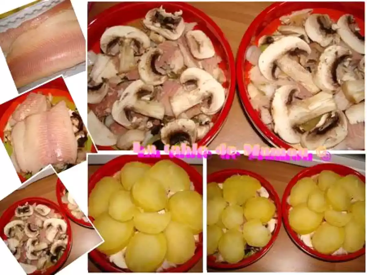 Gratin de pommes de terre et truite fumée - photo 3